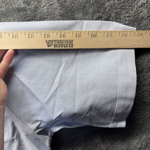 LL Bean Shirt Men L Wrinkle Resistant Pique Cotton Pocket Button‎ Down - Picture 8 of 11